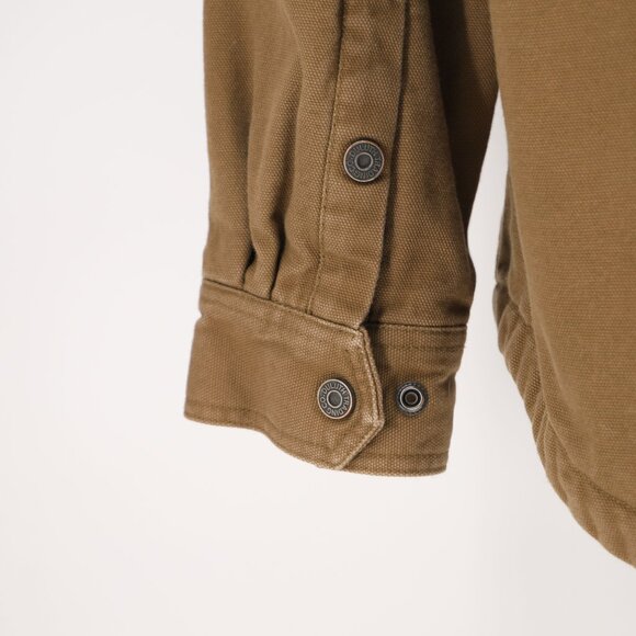 DULUTH TRADING CO. Men's Heavy Canvas Fleece Lined Work Shirt Jacket Size L - Picture 5 of 8